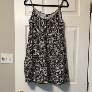 Old Navy Black and White Patterned Dress